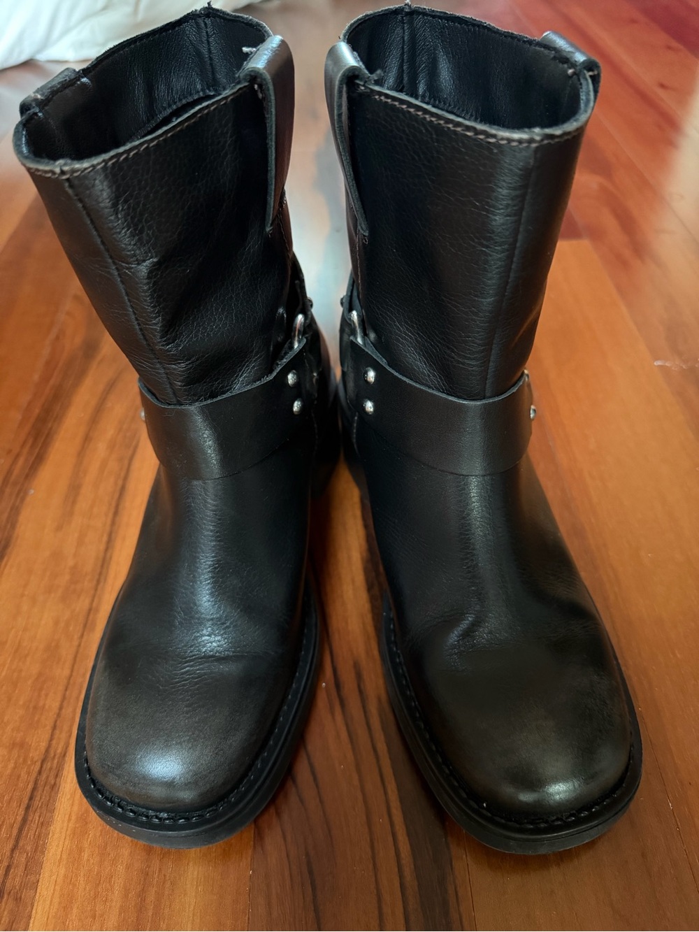 Anthropologie Leather Moto Boots size 37, 7 (fits 38, 7.5) - Picture 7 of 8